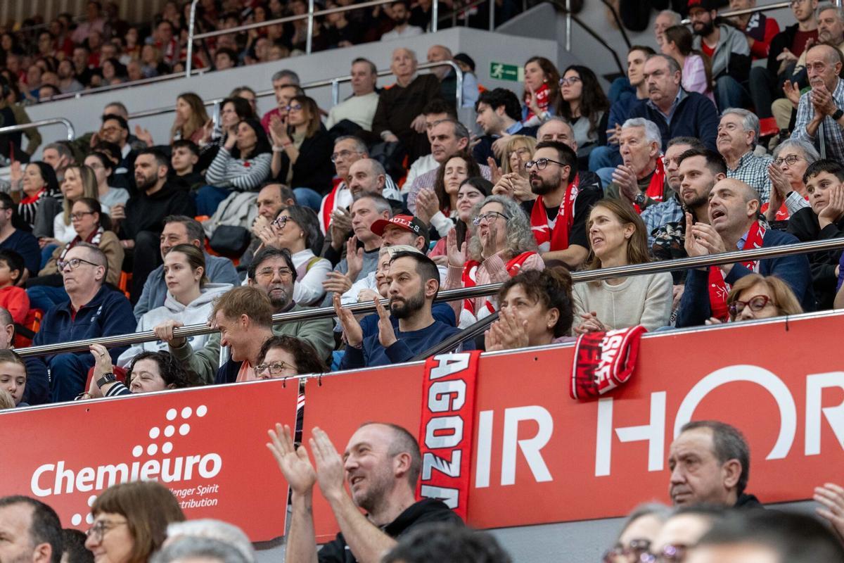 El pabellón Príncipe Felipe, lleno el pasado miércoles para el encuentro entre el Casademont y el DVTK de Euroliga.