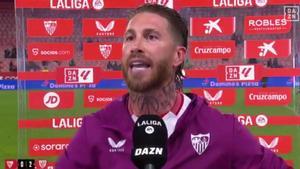 Sergio Ramos en declaraciones para Dazn