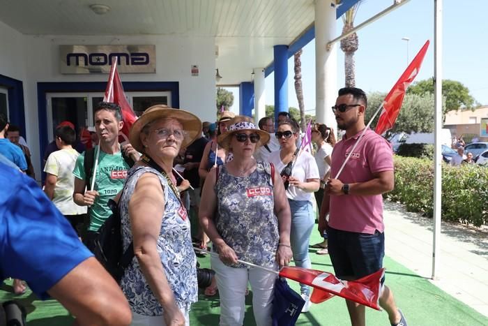 Protesta del sector de la hostelería en La Manga