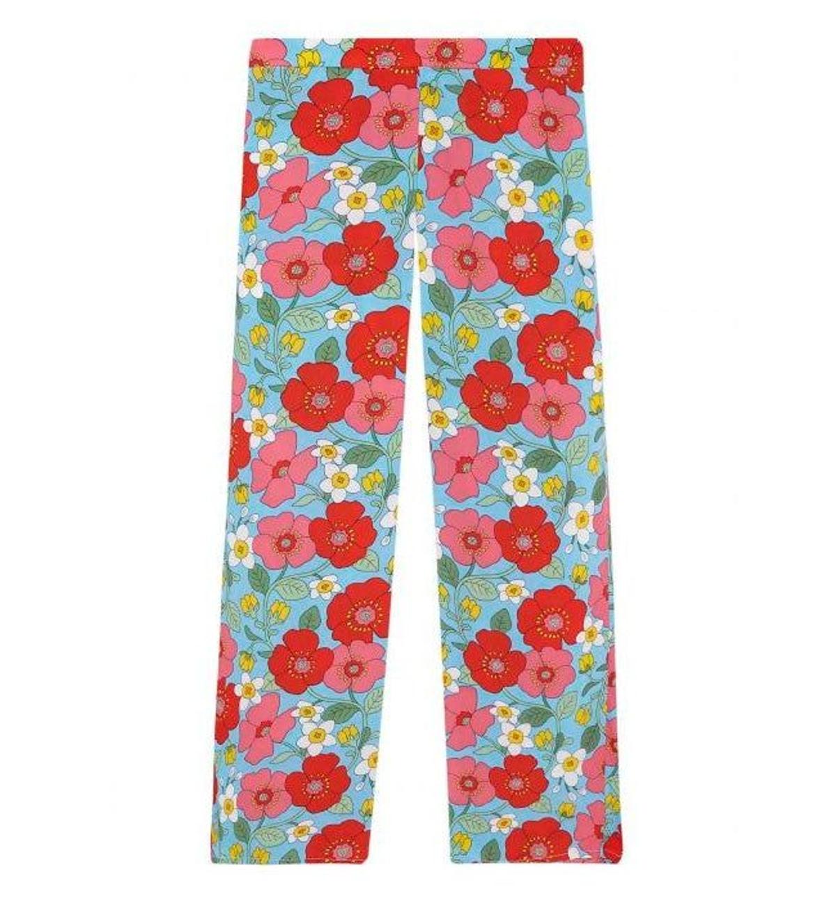 Pantalón amplio de estampado floral de Compañía Fantástica. (Precio: 42,90. Precio rebajado: 34,95 euros)