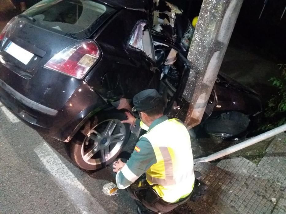 Accidente mortal en la carretera de Oleiros a Sada