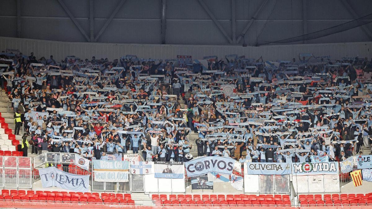 El Olympique-Celta, en imágenes