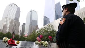 Acto en memoria de las víctimas de los atentados del 11 de septiembre en Nueva York.
