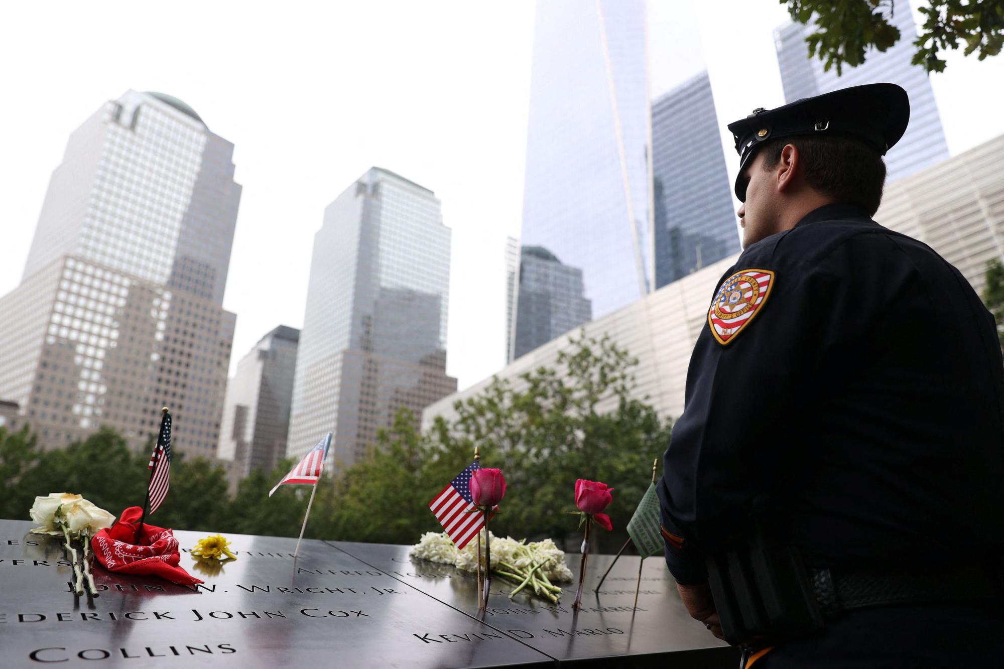 Acto en memoria de las víctimas de los atentados del 11 de septiembre en Nueva York.