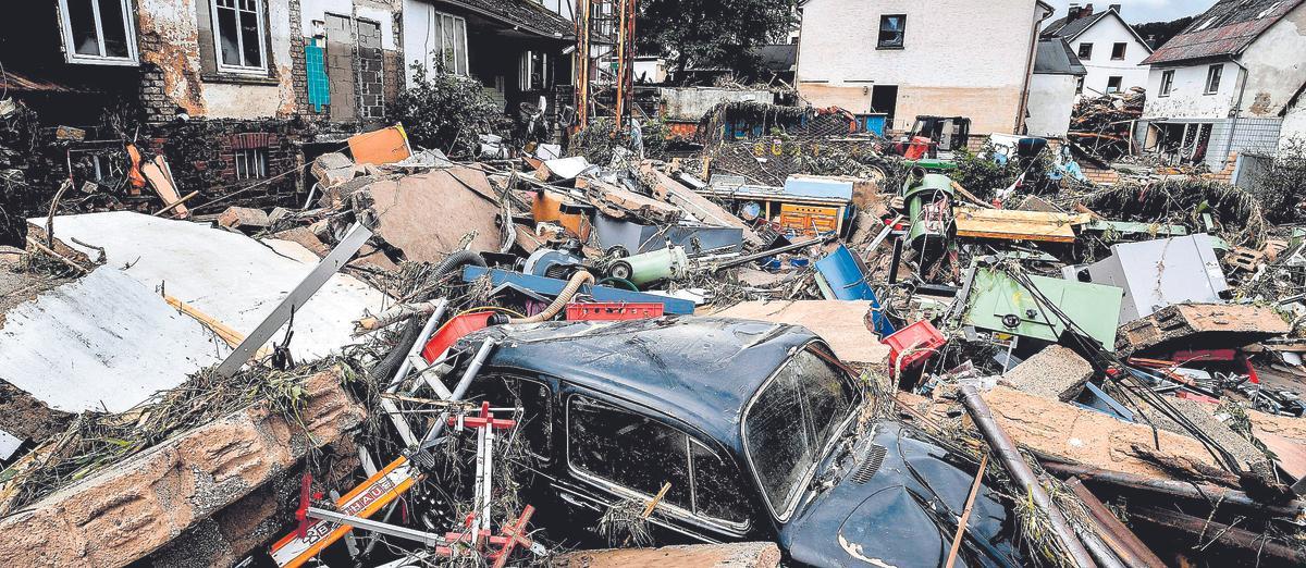 Destrozos por las inundaciones en Alemania.