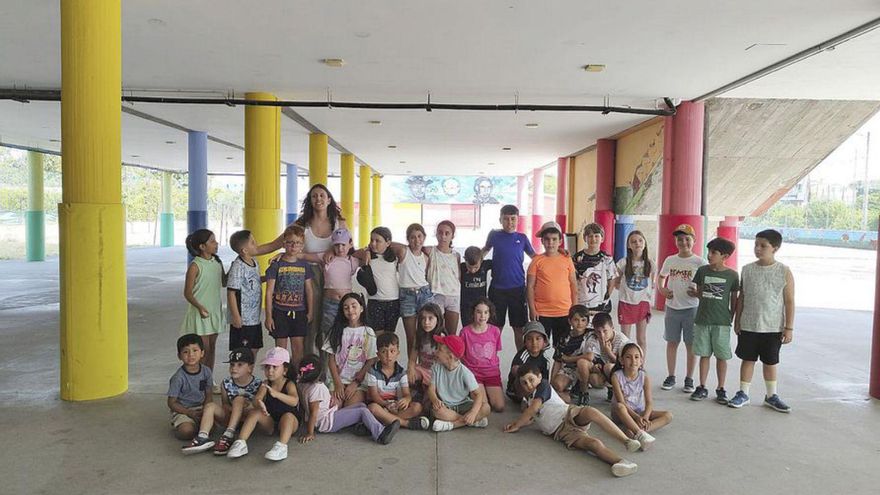 Niños participantes en el programa Concilia de Ourense. |  FdV