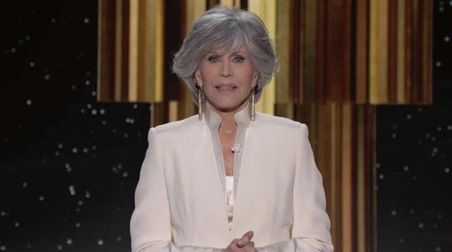 Jane Fonda sorprende con un emotivo y rompedor discurso en los Globos de Oro 2021