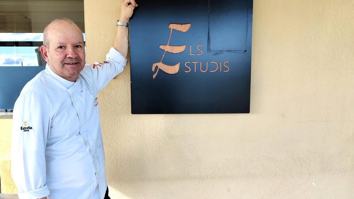 Joan Font, en el restaurante Els Estudis.