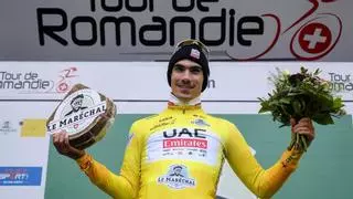 Tour de Romandía: Juan Ayuso se pone líder con su cuarta plaza en la contrarreloj ganada por su compañero en el UAE McNulty