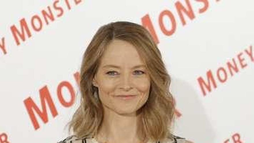 Jodie Foster, ayer, en Madrid. // Efe