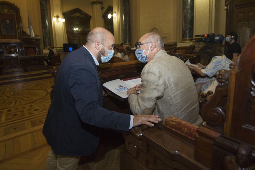 Pleno municipal en A Coruña (30/07/2020)