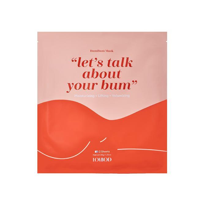 Mascarilla &quot;Let's talk about your bum&quot; para los glúteos