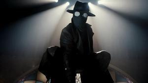 Imagen promocional de la serie Spider Noir, el Hombre Araña de los años de la Gran Depresión.