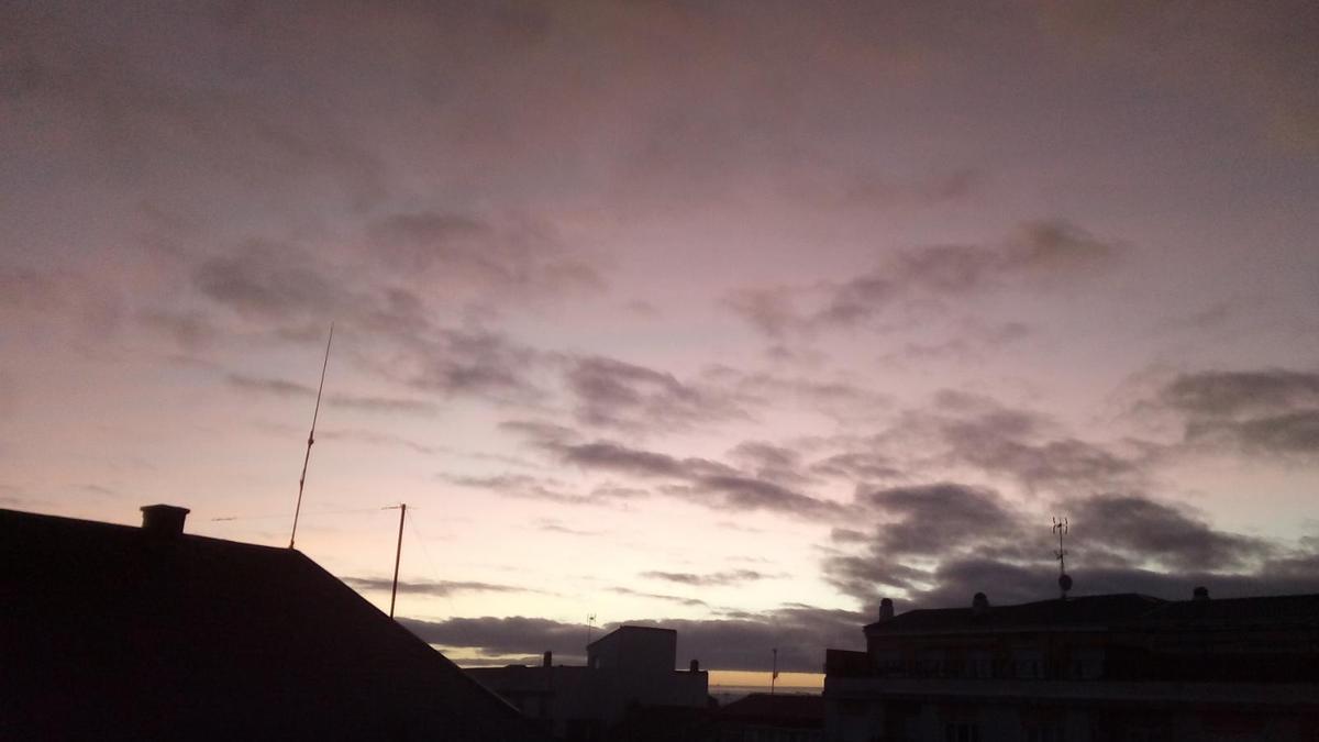 El cielo de Zamora capital, esta mañana de sábado, 24 de octubre