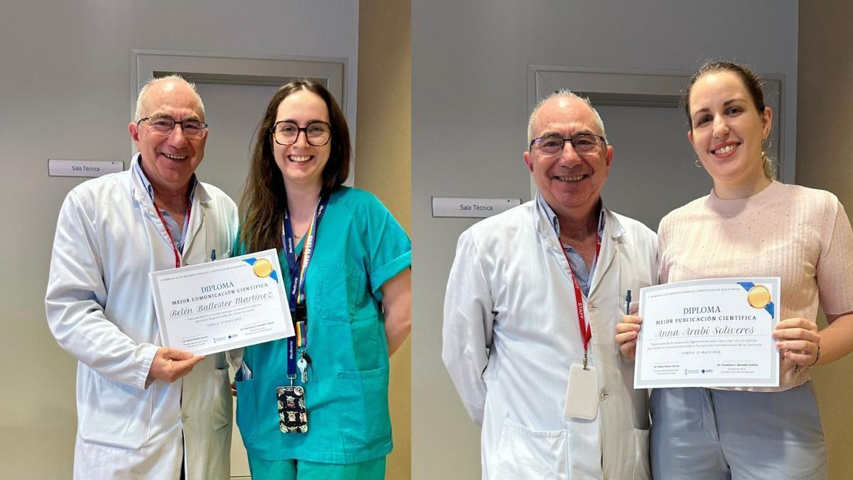 Las residentes Belén Ballester y Anna Arabí reciben el Premio a Mejor Trabajo Científico