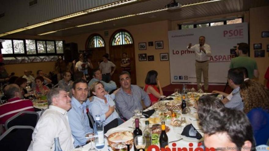 Visita del secretario general del PSOE, Pedro Sánchez a Bullas y Calasparra