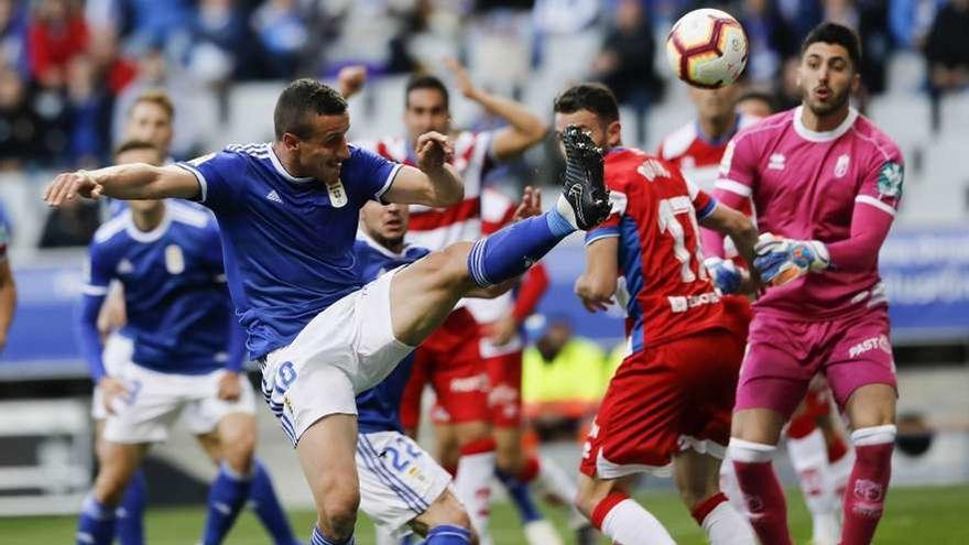 El Oviedo fue mejor en la primera parte, pero luego acusó el gol del Granada