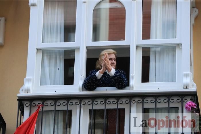 Viernes de dolores: Aplausos y salves a la patrona en Cartagena durante el confinamiento