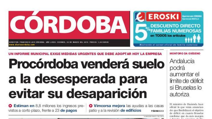 La portada de CÓRDOBA