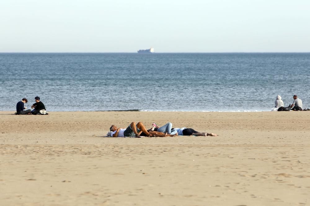 Calor en pleno enero en València