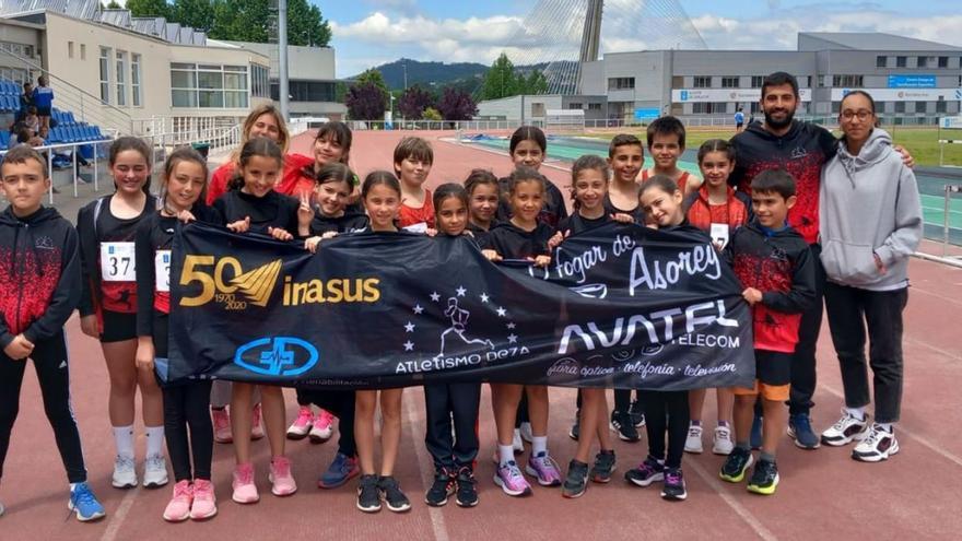 El Escola de Atletismo Deza finaliza cuarto en el torneo provincial de equipos