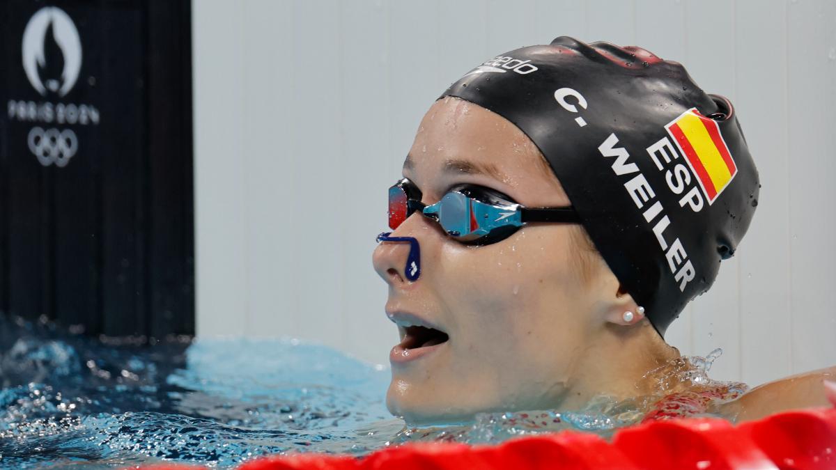 Carmen Weiler sigue creciendo en la piscina