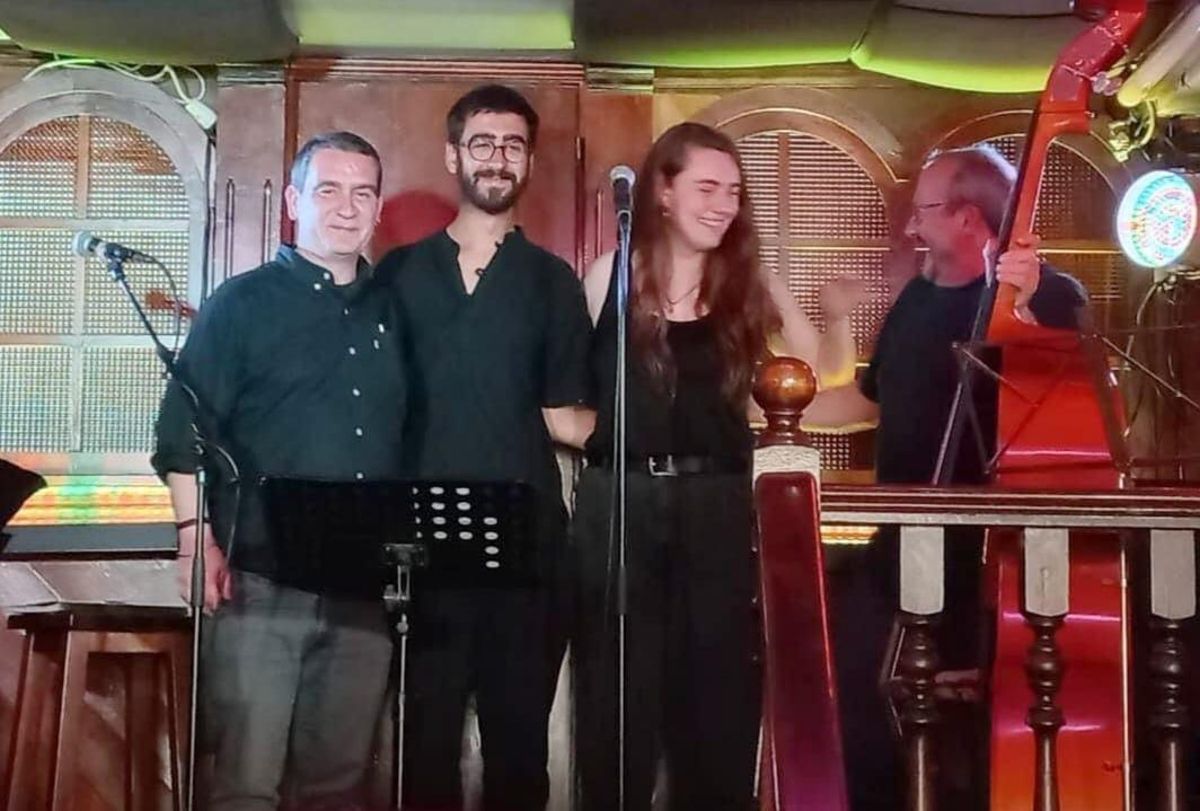 El músico de jazz zamorano con su grupo un concierto que ofreció en el Avalon.