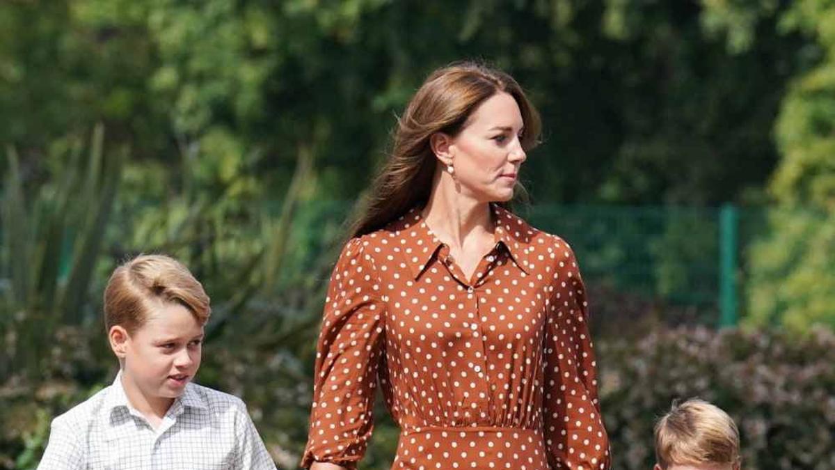 Kate Middleton con sus hijos George y Louis