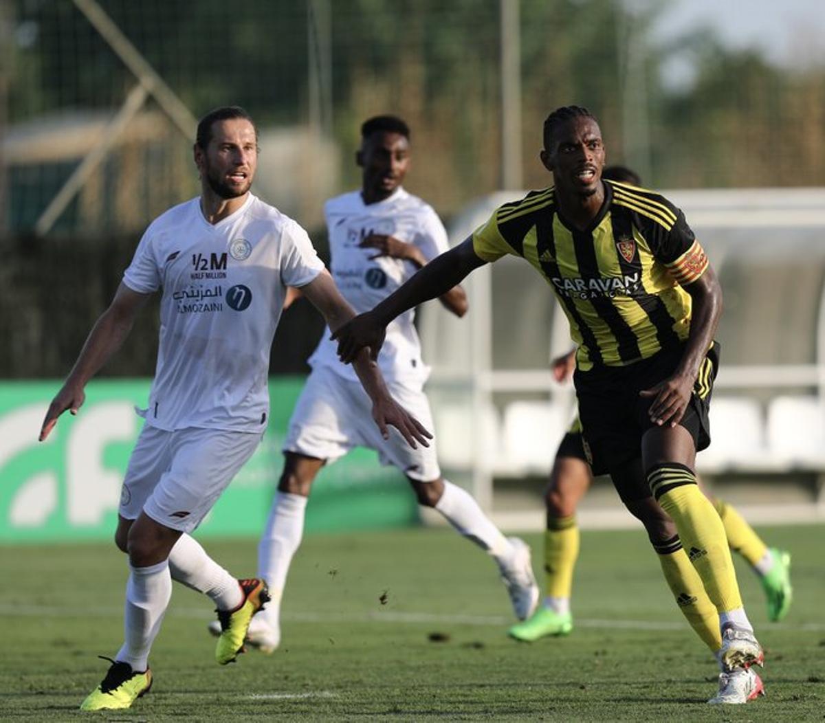 Jair, durante el partido de este domingo.