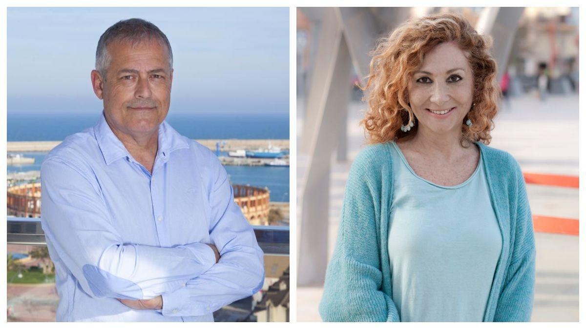 Los protagonistas de esta surrealista historia: José Chaler (PSPV-PSOE) y Anna Fibla (TSV).