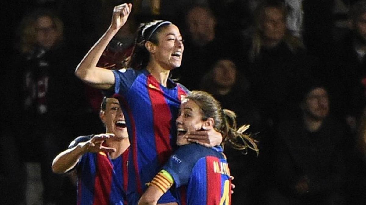 Leila celebra el gol que le pone pie y medio a semifinales