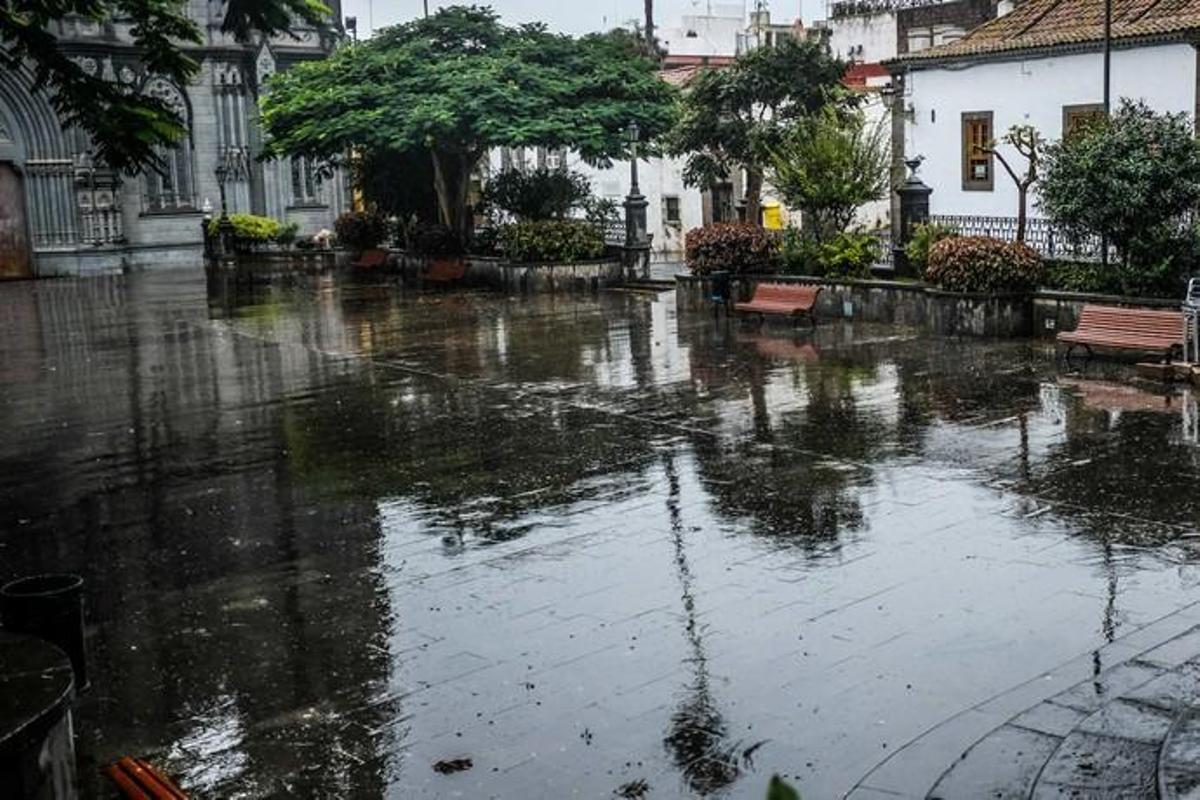 17-11-18. ARUCAS. LLUVIA ARUCAS.  FOTO: JOSÉ ...