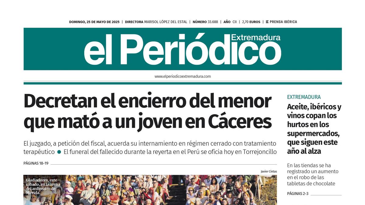 Consulta la portada correspondiente al día 25 de mayo de 2025
