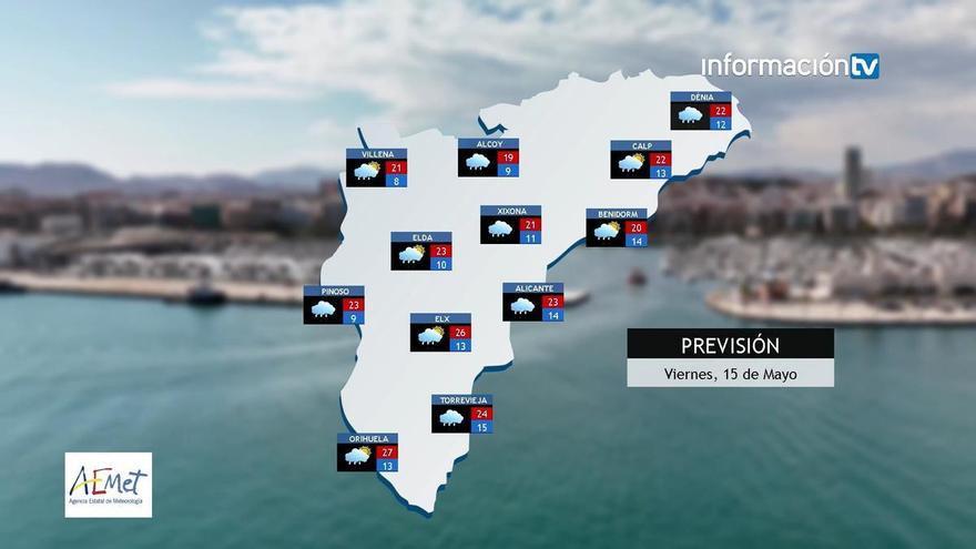 Vuelve la probabilidad de chubascos en el nordeste de la provincia de Alicante