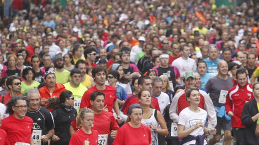 Corredores en una carrera popular