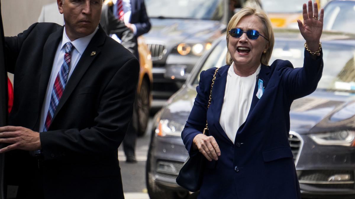 Hillary Clinton este domingo en new York