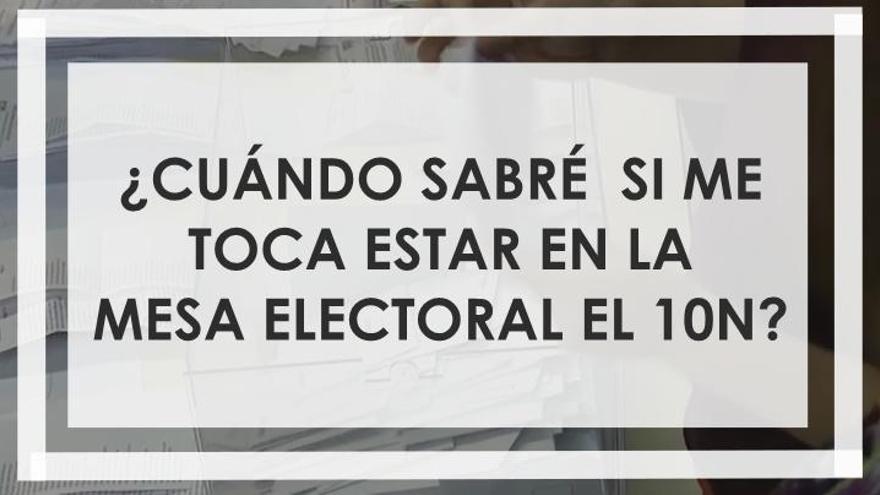 Elecciones del 10N: ¿Cuándo sabré si toca estar en la mesa electoral? - Diario de Ibiza