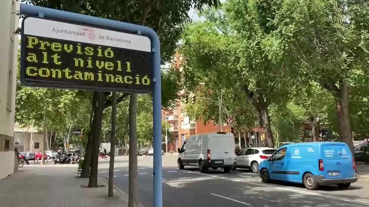 Activado un aviso por polución de partículas en el área metropolitana de Barcelona