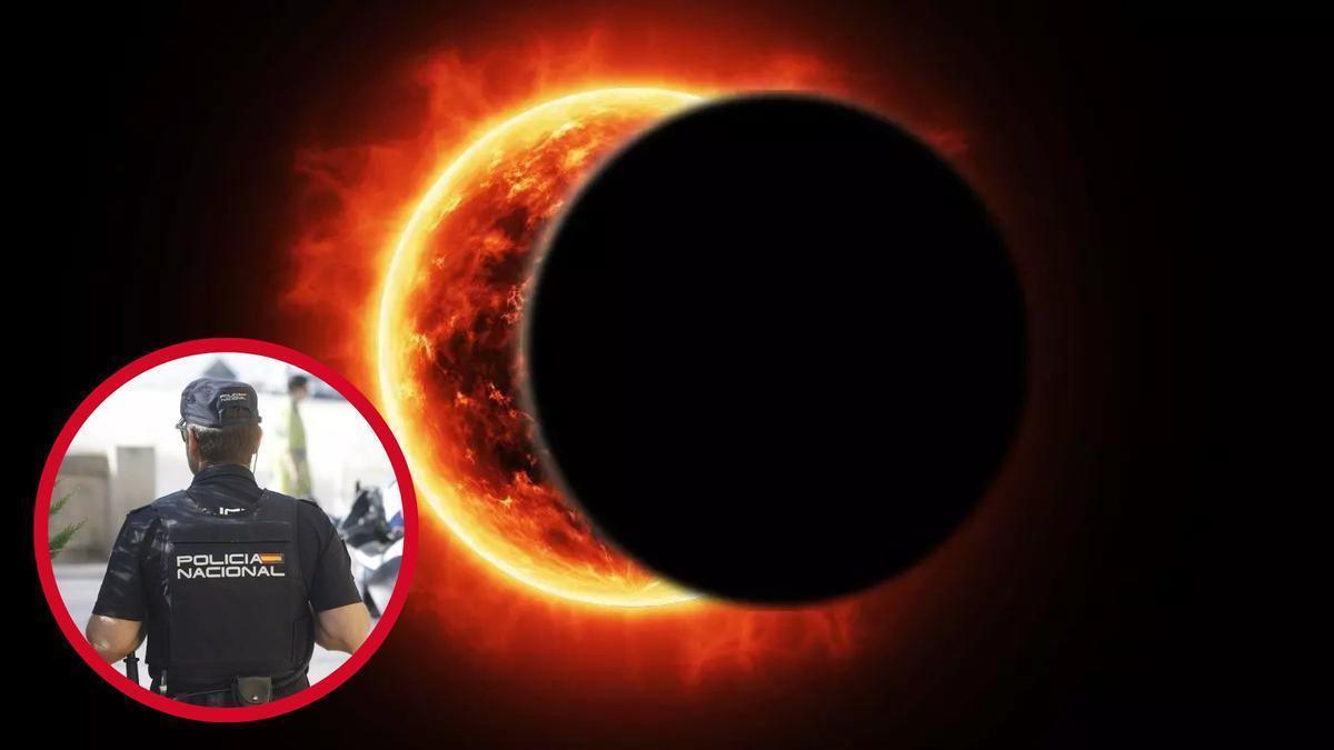 La Policía Nacional ultima el dispositivo especial en Aragón por el eclipse solar total.