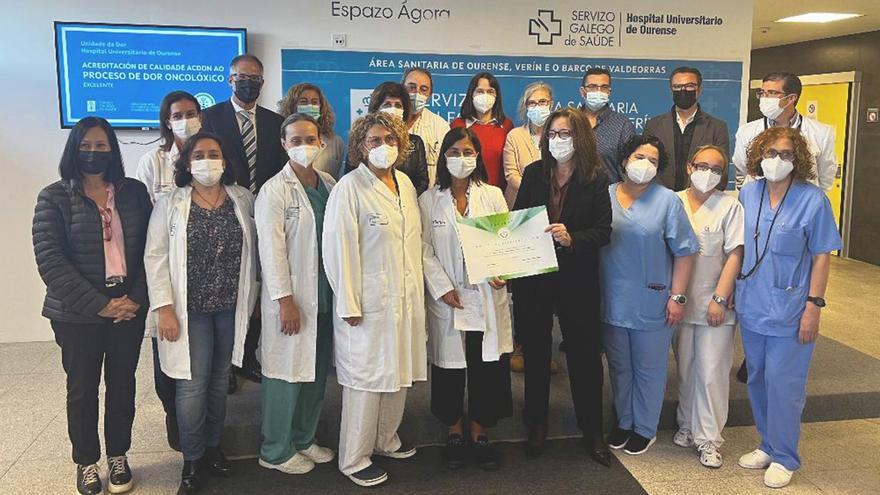 El CHUO, primer hospital de España con sello de excelencia en el alivio del dolor oncológico