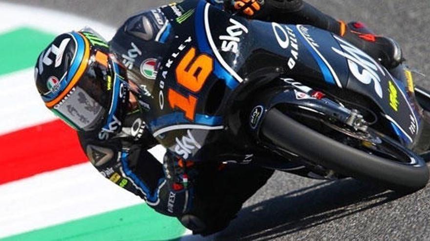 El piloto italiano de Moto3 Andrea Migno.