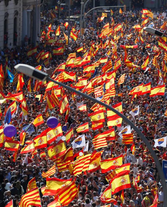 Manifestación en Barcelona por la unidad de España