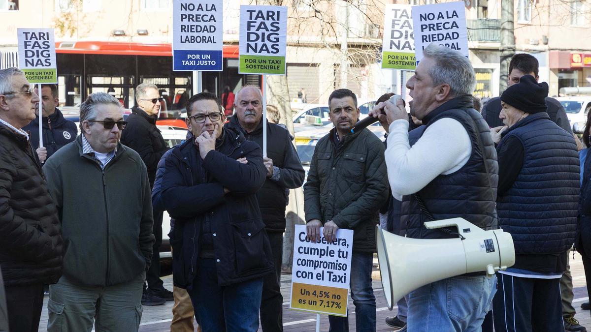 Concentración de taxistas