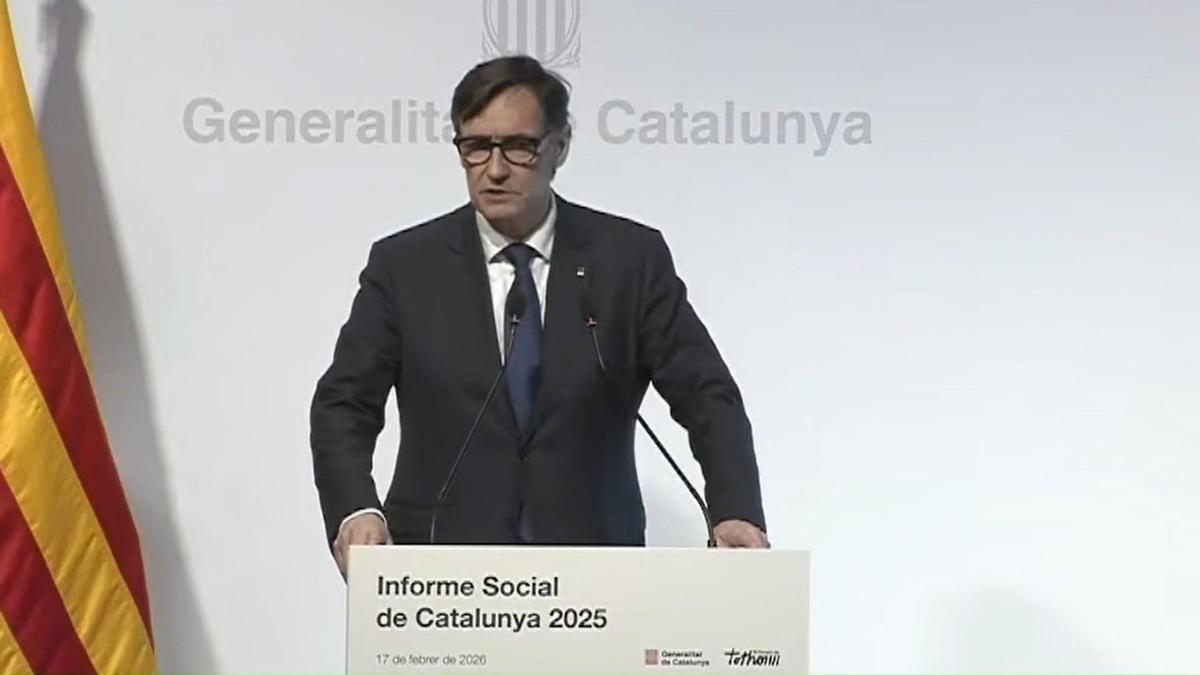 El president de la generalitat, Salvador illa expressa els seus dols als familiars de les víctimes de manlleu