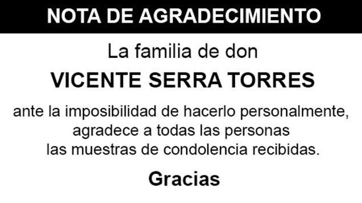 Nota Vicente Serra Torres