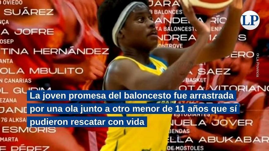 Fabiola Mbulito, la promesa del baloncesto canario que iba a representar a España y falleció en la playa de La Laja, en Gran Canaria