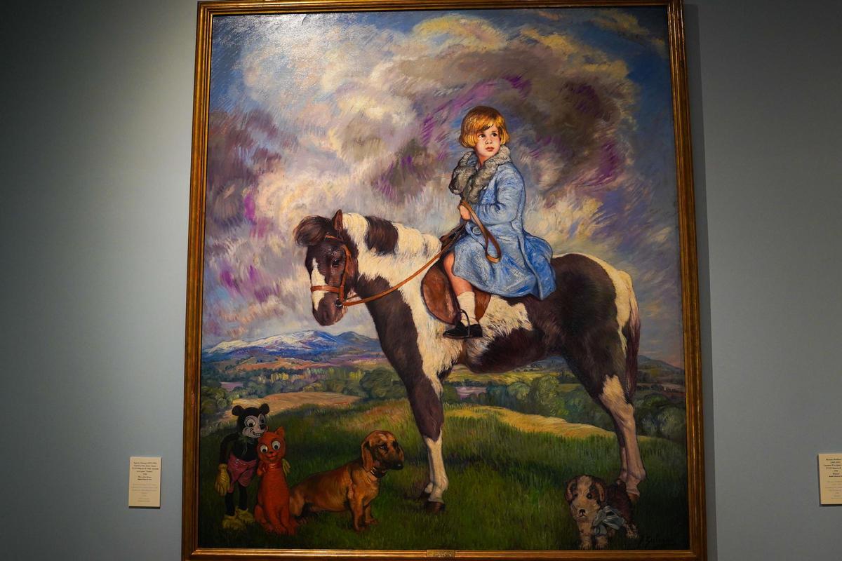 Cayetana Fitz-James montada en su poni 'Tommy' y pintada por Ignacio Zuloaga