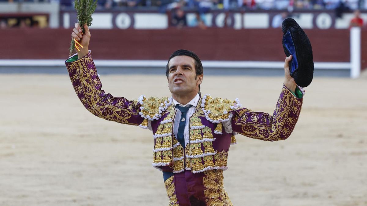 El diestro Emilio de Justo tras la lidia al segundo de los de su lote