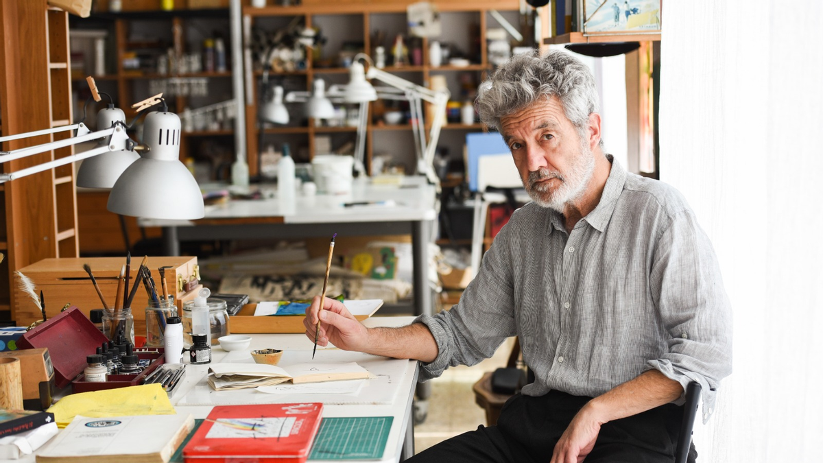 L’artista Perico Pastor.