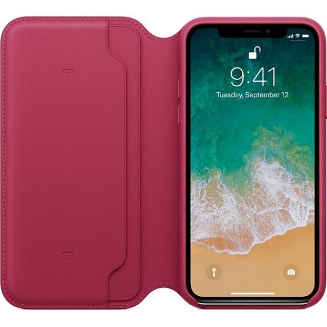 Funda leather folio para iPhone de Apple